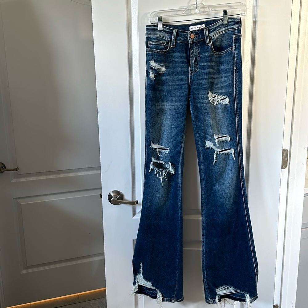 Flying Monkey distressed jeans, Size 26